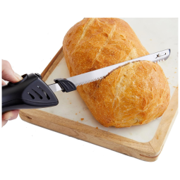 Facas Elétricas Profissionais de Alta Qualidade da ELITRA HOME - Para Cortar Carnes, Pães, Peru e Muito Mais! Lâmina de Aço Inoxidável