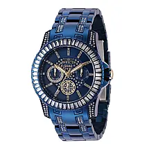Relógio Feminino Invicta SHAQ com Pulseira de Cristal em Aço Inoxidável, Azul 43827