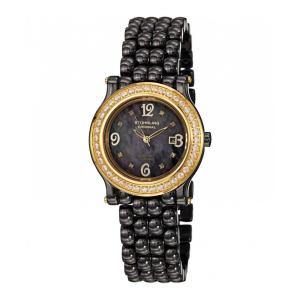 Relógio Fusão 955 35mm com mostrador preto e pulseira de cerâmica preta - Stuhrling.