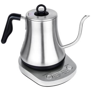 Chaleira Elétrica 0,8 L com Função Manter Aquecido, Aço Inoxdável, 110V 1000W, Davivy, Prata