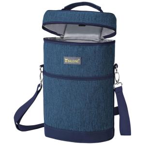 BALEINE Bolsa Térmica Para Transporte de Vinhos até 2 Garrafas, Azul