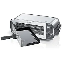 Torradeira Elétrica 2 em 1 com Painel de Cntrole Digital, 1500W, 110v, NINJA ST101, Prateado