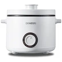 Panela Elétrica Multifuncional 2L, com Controle de Temperatura, 700W, 110v, EKNOSRI, Branco