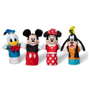 Kit de 4 Fantoches de Mão, Tema Disney Mickey Mouse e Amigos para Crianças Acima de 2 Anos, Melissa & Doug