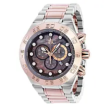 Relógio Masculino Invicta Subaqua Noma IV com Madrepérola, Aço e Ouro Rosa 39037