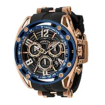 Relgio masculino calibre S1 Rally Swiss Ronda Z60 FE - 53 mm. Rosa ouro. Preto 39137