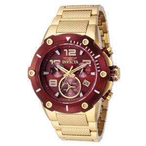 Relógio Masculino de Quartzo Speedway, Invicta 40237, Dourado e Vermelho