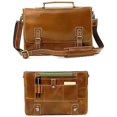 Viosi Bolsa Masculina de Couro