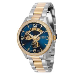 Relógio Feminino Mecânico Specialty 0,76 quilates com Diamante, Invicta 38537, Prata e Dourado