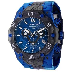 Relgio masculino Venom Swiss Ronda Z60 calibre - 54 mm. Preto. Azul 37637