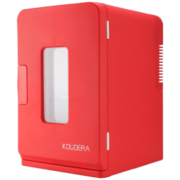 Mini Geladeira para Skincare 15 Litros Portatil, 12V, 110v, KOUDERA, Vermelho