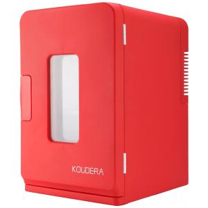 Mini Geladeira para Skincare 15 Litros Portatil, 12V, 110v, KOUDERA, Vermelho