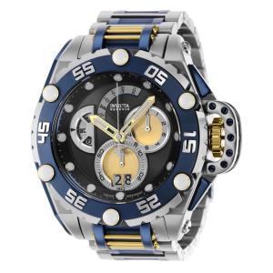 Relgio masculino Flying Fox Swiss Ronda 8040.N calibre - 52,5 mm. Ao. Ouro. Azul Escuro 36837