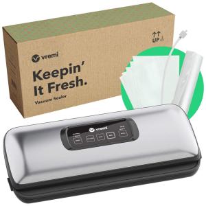 Seladora a Vácuo, Seco, Úmido, LED, Aço Inox, 110v, VREMI, Prateado