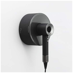 Base de secador de cabelo para acessórios supersônicos e bicos Dyson, suporte combinado e estojo edição preta de couro natural, OSTAY