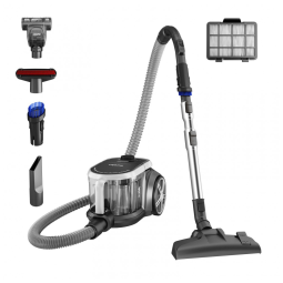 Aspirador Canister Bagless Eureka NEN180, Sucção 16kPa, Motor 1000W, Filtro HEPA Lavável, 2L, 110V, Prata/Preto