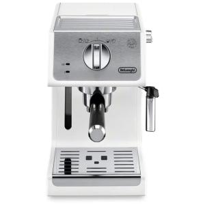 Cafeteira Elétrica Expresso Reservatório 1L 15 Bar de Pressão, Branca, 110v, DELONGHI ECP3220W, Branco