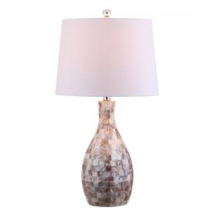 Abajur Luminária de Mesa, Estilo Costeiro Contemporâneo com 67 cm de Altura para Quarto, Sala de Estar e Escritório, 110V 100W, JONATHAN Y