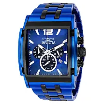 Relgio masculino Speedway com mostrador em madreprola - 47 mm. Preto. Azul 40047