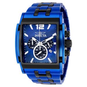 Relgio masculino Speedway com mostrador em madreprola - 47 mm. Preto. Azul 40047