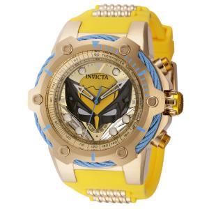 Relgio masculino Marvel X-men Wolverine - 51,5 mm. Ouro. Amarelo 43047