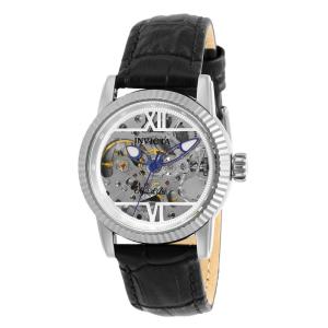 Relógio Feminino Automático Objet D Art Esqueletizado com Pulseira de Aço Inoxidável, Invicta 26347, Preto