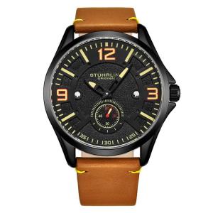 Relógio Masculino Stuhrling Aviator 3934 Quartzo 43mm, Marrom