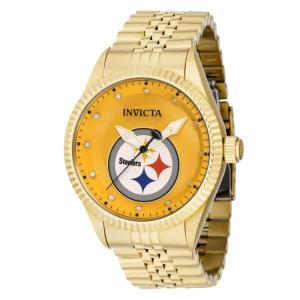 Relgio masculino NFL Pittsburgh Steelers - 43 mm. Ouro 42447