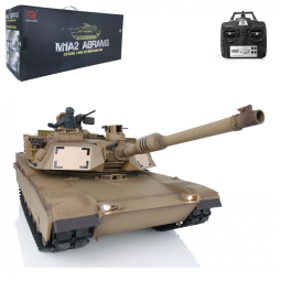 Tanque Militar de Controle Remoto M1A2 Abrams 3918 RTR, Escala 1:16, Heng Long.