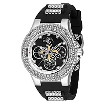 Relgio unissex NFL New Orleans Saints - 39 mm. Ao. Preto 42747
