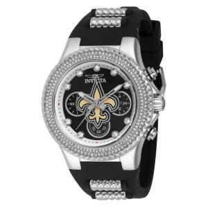 Relgio unissex NFL New Orleans Saints - 39 mm. Ao. Preto 42747