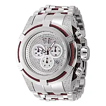 Relógio Masculino Invicta Reserve Bolt Zeus 50 mm, Calibre Ronda 5040.D, Diamante 1,31 ct, Mostrador Madrepérola