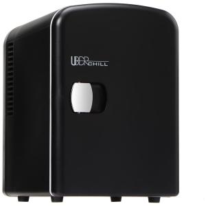 Mini Geladeira Automotiva Portátil 4 Litros 12V AC DC Para Dormitório Escritório LED, 110v, APPLIANCE UB, CH1, MBLED, Preto