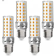 Lâmpada LED de Alto Desempenho 12W Equivalente a 120W, 1200 Lumens, Base E26/E27, Luz de Milho Não Dimmable para Casa, Garagem e Armazém -
