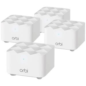Orbi Roteador Wi Fi Mesh Vel 1.2Gbps Banda Tripla Área 557m2, NETGEAR RBK14 100NAS, Branco