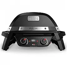 Churrasqueira Elétrica com 2 Queimadores e Tela LCD, 110V Weber Pulse 2000, Preta