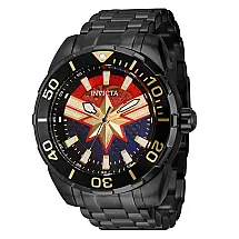 Relgio masculino Marvel Capito Marvel Automtico - 50mm. Preto 43057