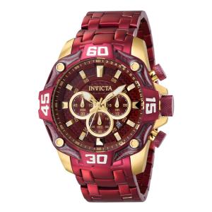 Relógio Masculino Pro Diver, Invicta ZG40257, Vermelho e Dourado