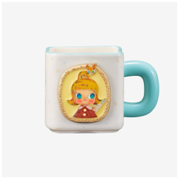 Caneca Clássica Retrô MOLLY Anniversary da Série 2 com Moldura de Foto Pop Mart