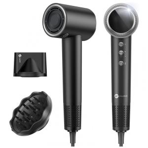 Secador de Cabelo Profissional slopehill 160.000 RPM 0,8lb Ultraleve, Tecnologia de 6 Bilhões de Íons para Redução de 98% do Frizz