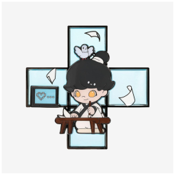 Caixa Surpresa de Ímãs de Geladeira da Série Máquina do Tempo DIMOO Pop Mart