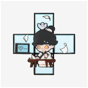 Caixa Surpresa de Ímãs de Geladeira da Série Máquina do Tempo DIMOO Pop Mart