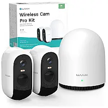 Câmera de Segurança sem Fio Externa com Base, IP67 a Prova dÁgua, WUUK Y0410, Branca
