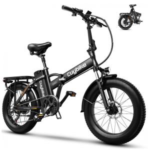 Bicicleta Elétrica Dobrável bluebiko F6B com Motor Brushless 750W (Pico 1000W), Bateria Removível 48V 20Ah, Freios a Disco Duplos e Sistema