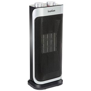 Aquecedor de Cerâmica Ivation 1500W Oscilante Auto Regulagem, Temperatura Ajustável