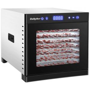 Desidratador de Alimentos Profissional com 8 Bandejas em Aço Inoxidável, 110V 700W, Dehyber
