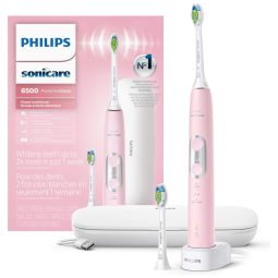ProtectiveClean Escova de Dentes Elétrica, recarregável, com ponta de escova extra, 1 unidade, rosa, PHILIPS SONICARE HX6462, 06, Rosa