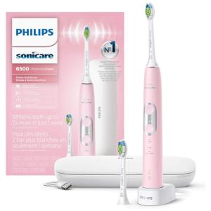 ProtectiveClean Escova de Dentes Elétrica, recarregável, com ponta de escova extra, 1 unidade, rosa, PHILIPS SONICARE HX6462, 06, Rosa