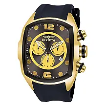 Relógio Masculino de Quartzo Lupah, Invicta ZG 10067, Preto e Dourado