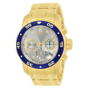 Relógio Masculino Pro Diver SCUBA, Invicta 80067, Dourado e Azul